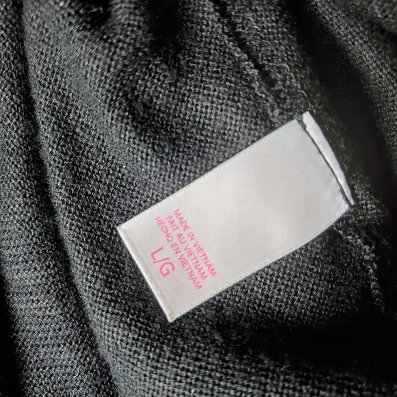 Victoria's Secret Black Women's Cropped Open Back Tank Top Size Large EUC - Picture 10 of 15